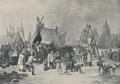 Jarmark nad Zamarzniętą Tamizą, 1814, 1920 autorstwa Luke Clennell