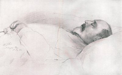 „Jego Królewska Mość Król Edward VII w Śmierci”, 1910. autorstwa Luke Fildes