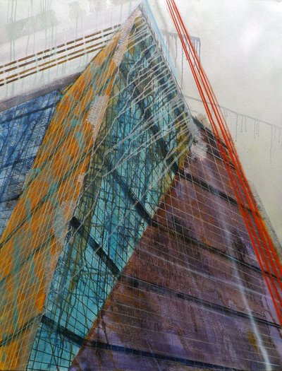 Metastruktura VII, 2016 (olej na płótnie) autorstwa Luke M Walker