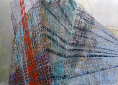 Metastruktura VI, 2016 (olej na płótnie) autorstwa Luke M Walker