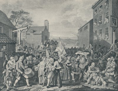 Marsz gwardii w kierunku Szkocji, 1745, 1920 autorstwa Luke Sullivan