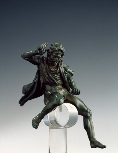 Sztuka grecka: „”Król Macedonii Aleksander Wielki (356-323 pne) na koniu”” Rzeźba z brązu Lizypa z Sycyone (395-305 pne) IV wiek pne. Rzym Museo Nazionale di Villa Giulia Włochy autorstwa Lysippos (attributed to)