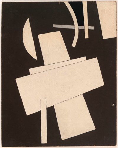 Sans titre - Popova, Lyubov Sergeyevna (1889-1924) Bez tytułu gwasz na tekturze ca 1916-1918 - 49,5x39,5 - Nowy Jork. Muzeum Sztuki Nowoczesnej (MOMA) autorstwa Lyubov Sergeevna Popova