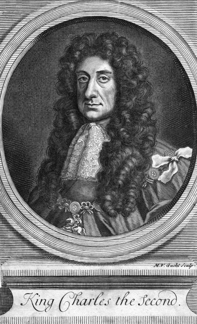 Karol II, król Anglii, Szkocji i Irlandii, 1818. autorstwa MV Gucht