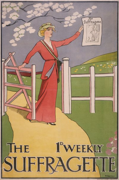 Plakat do gazety Sufrażystka, c1910-c1915 autorstwa M Bartels