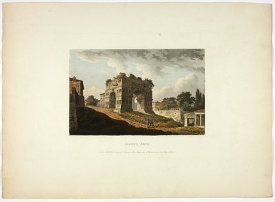 Łuk Janusa, płyta dwudziesta z Ruin Rzymu autorstwa M. Dubourg