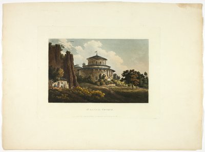Kościół św. Agnieszki, płyta ósma z Ruin Rzymu autorstwa M. Dubourg