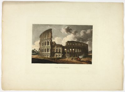 Koloseum, płyta piętnasta z Ruin Rzymu autorstwa M. Dubourg