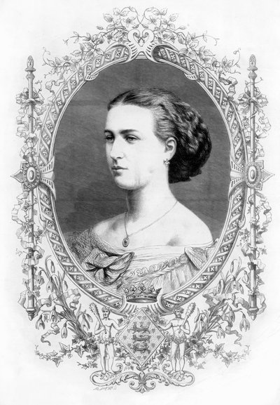 Księżniczka Aleksandra 1844-1925, 1862. autorstwa M. Jackson