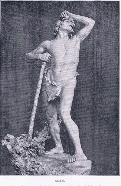 Adam, z The Magazine of Art 1893, Cassell and Company autorstwa M. Lavergne