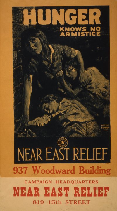 Głód nie zna rozejmu – Near East Relief, 1919 autorstwa M. Leone Bracker