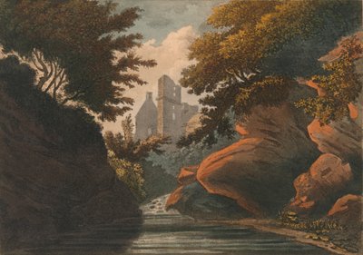 Zamek Rosline, 1800. autorstwa M. Merigot