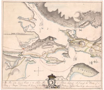 Plan Rhode Island autorstwa Seix (rękopis) autorstwa M. Seix