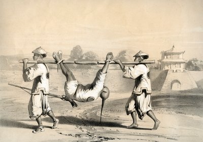 „Szkic ze ściany rano po wielkim ataku”, Chiny, ok. 1860 r. autorstwa M and N Hanhart