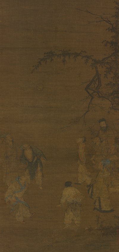 Piłkarze, c. późne 1100s-1st kwartał 1200s. autorstwa Ma Yüan