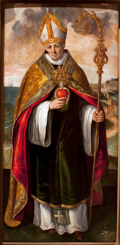 Augustyn z Hippony - Święty Augustyn (Augustyn z Hippony, 354-430) Obraz Maaerten de Vos (Martin de Vos, Marten de Vos) (1532-1603), olej na drewnie autorstwa Maarten de Vos
