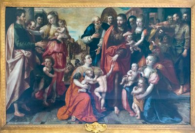 Jezus wśród dzieci autorstwa Maarten de Vos