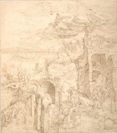 Alegoria o sile wiary autorstwa Maarten van Heemskerck
