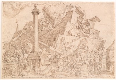 Zniszczenie wieży Babel autorstwa Maarten van Heemskerck