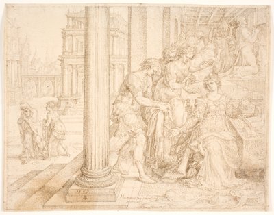 Estera przygotowuje się do wstawiennictwa za Żydami autorstwa Maarten van Heemskerck