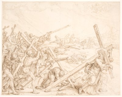 Fiat voluntas tua (Bądź wola Twoja) autorstwa Maarten van Heemskerck