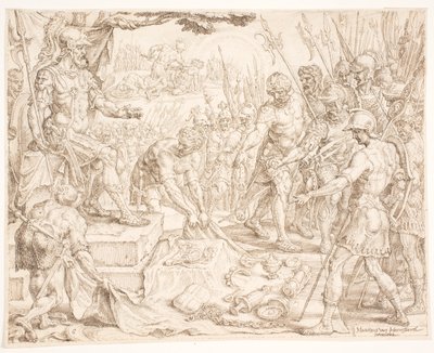 Gideon odbiera łup autorstwa Maarten van Heemskerck