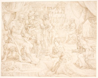 Judyta przed Holofernesem autorstwa Maarten van Heemskerck