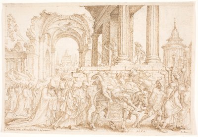 Pogrzeb Samsona autorstwa Maarten van Heemskerck