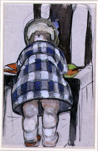 Margery (akwarela na płótnie) autorstwa Mabel Royds
