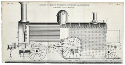 Tablica lokomotywy London i North Western Express nr 138 autorstwa Mackay & Kirkwood