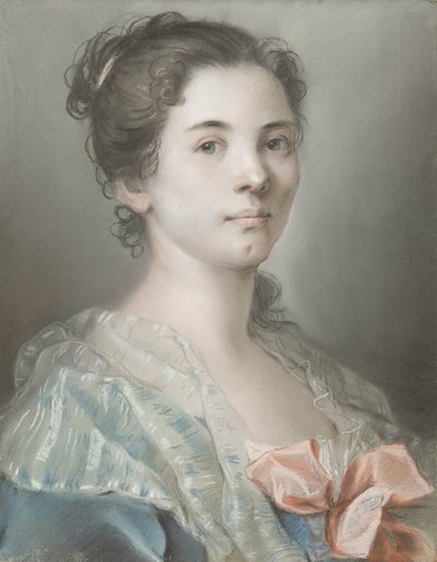 Portret młodej kobiety autorstwa Madeleine Françoise Basseporte