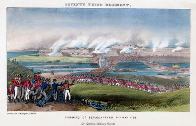 Siedemdziesiąty Trzeci Pułk, szturm Seringapatam, Indie, 4 maja 1799. autorstwa Madeley