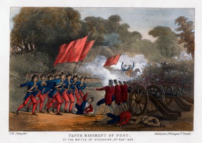 Dziesiąty Pułk Piechoty w bitwie pod Steenkerque, 3 sierpnia 1692 r autorstwa Madeley
