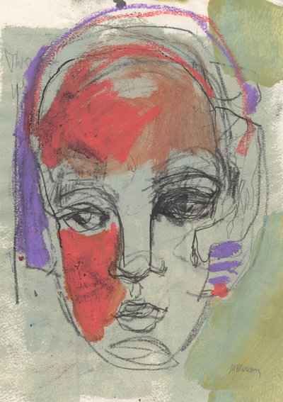 Szkicownik 27, 2025 (tempera, pastel, tusz, ołówek na papierze) autorstwa Madgalena Morey