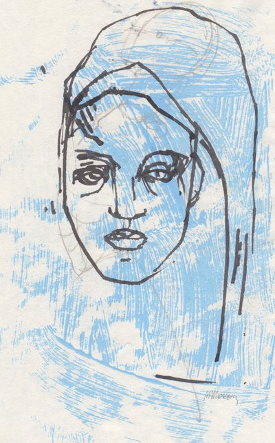 Szkicownik 32, 2025 (tempera, węgiel na papierze) autorstwa Madgalena Morey