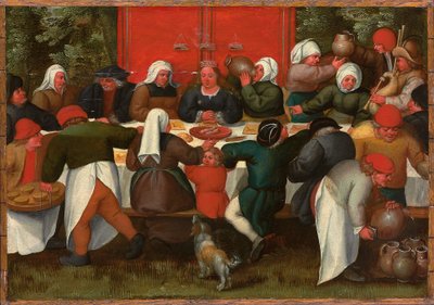 Uczta weselna autorstwa Maerten van Cleve