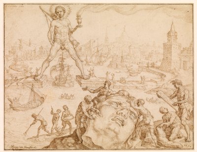 Kolos z Rodos, 1570 autorstwa Maerten van Heemskerck
