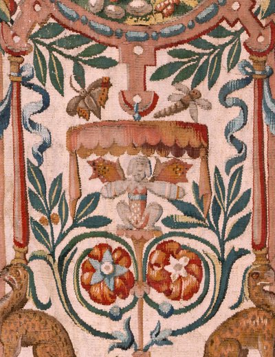 Muzeum Diecezjalne (Muzeum Diecezjalne). Flamandzki gobelin. Bruksela. Warsztaty François Geubels. Seria Historia Gideona. Izraelici przekazują swoją część łupu Gedeonowi. Jedwab i wełna. Zapis Biszou autorstwa Maerten van Heemskerck