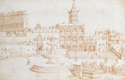 Stary kościół św. Piotra autorstwa Maerten van Heemskerck