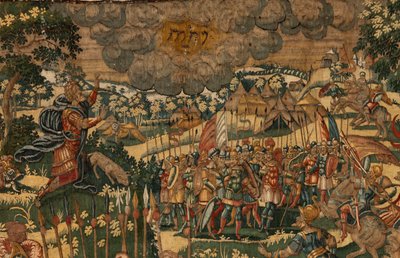 Historia Gideona, koniec XVI wieku (jedwab i wełna) autorstwa Maerten van Heemskerck