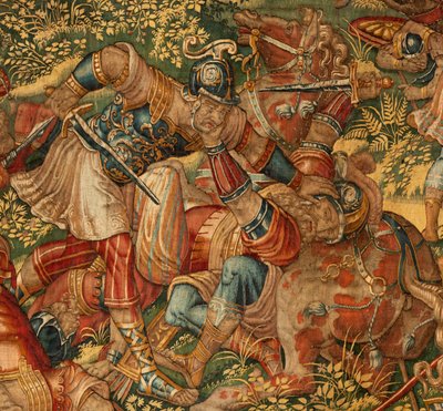 História de Gideon, final do século 16 (seda e lã) polonês autorstwa Maerten van Heemskerck