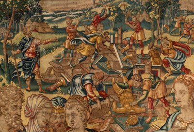 Historia Gideona, koniec XVI wieku (jedwab i wełna) autorstwa Maerten van Heemskerck