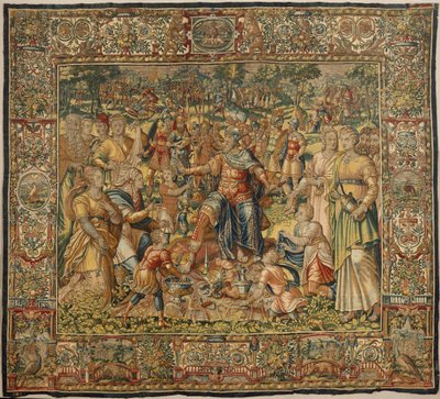 Historia Gideona, koniec XVI wieku (jedwab i wełna) autorstwa Maerten van Heemskerck