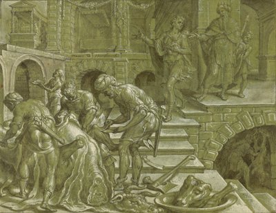 Przypowieść o królu, który przygotował wesele autorstwa Maerten van Heemskerck
