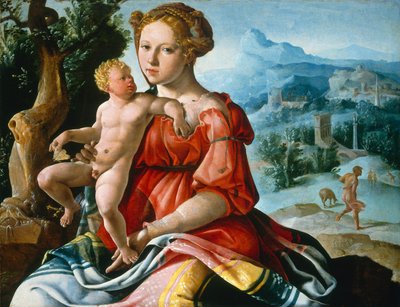 Reszta w ucieczce do Egiptu autorstwa Maerten van Heemskerck