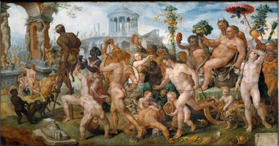 Triumfalna procesja Silene (malarstwo) autorstwa Maerten van Heemskerck