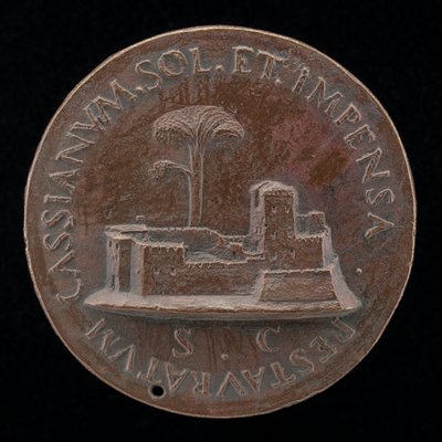 Twierdza z wysokim drzewem [rewers], 15201530. autorstwa Maffeo Olivieri