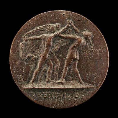 Prawda ujawniona przez dwóch mężczyzn [rewers], 1520s. autorstwa Maffeo Olivieri