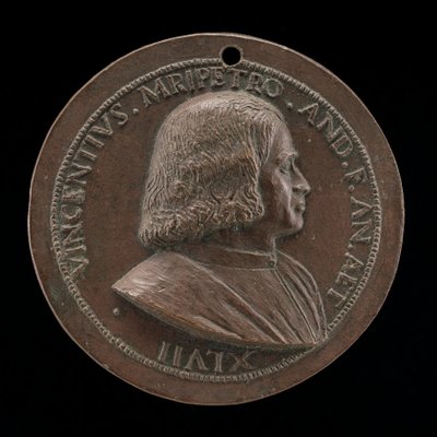 Vincenzo Malipiero, patrycjusz wenecki, brat Francesco [awers], 1523. autorstwa Maffeo Olivieri