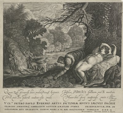 Cephalus en Procris autorstwa Magdalena van de Passe